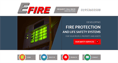 Desktop Screenshot of e-fire.co.uk