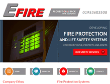 Tablet Screenshot of e-fire.co.uk